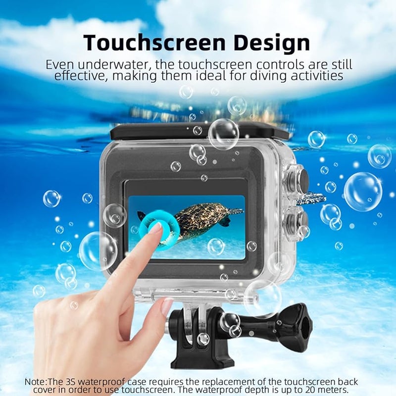 Purple Filter Underwater Housing Case For 360 GO3 GO3S Camera 30 Meter Dive Capacity - Image 4